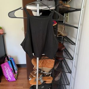 Shein black cropped top